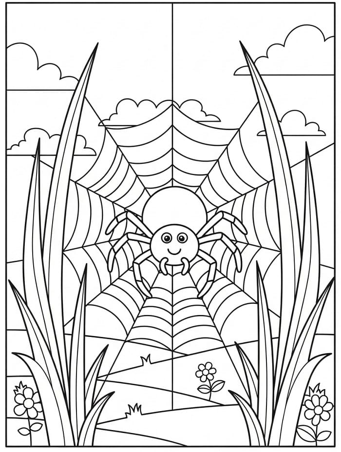 Ragno Animato da colorare
