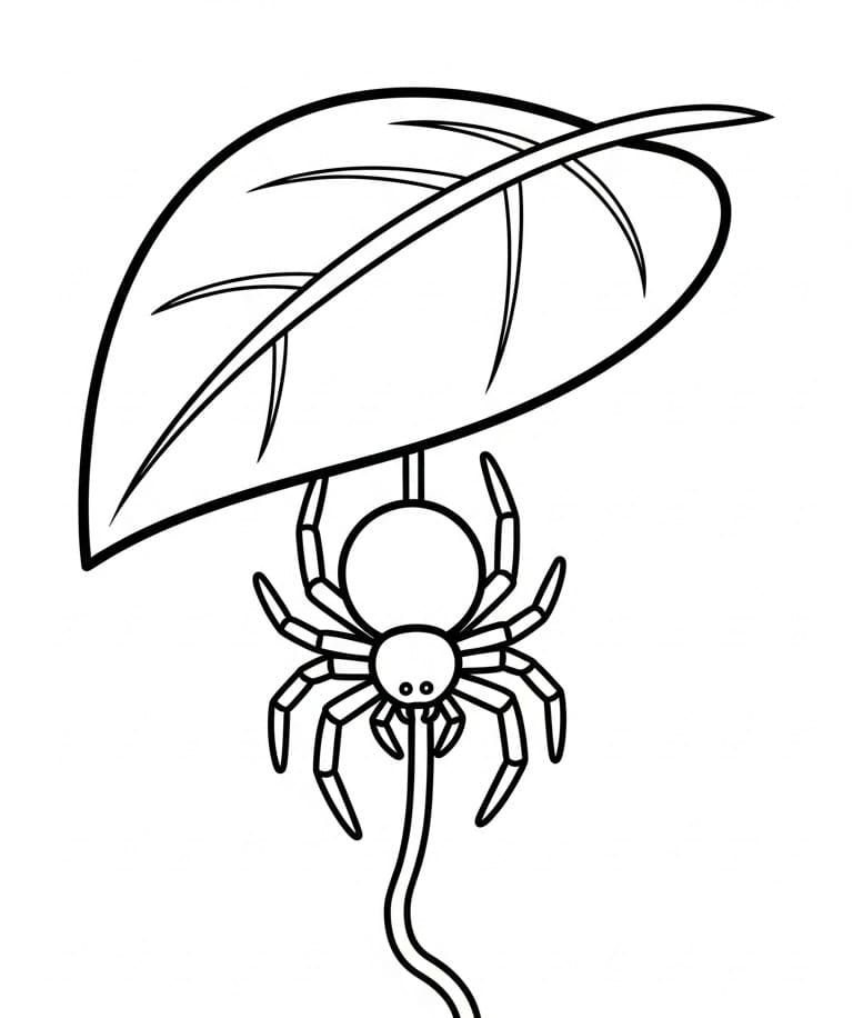 Ragno Gratis Stampabile da colorare