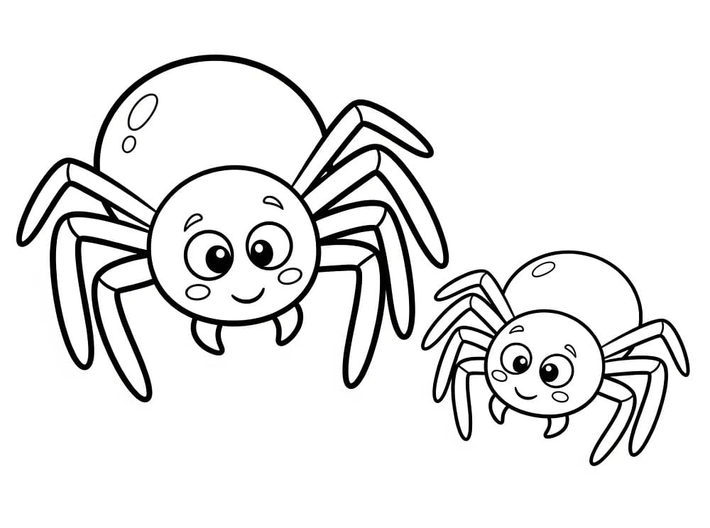 Ragno Gratis per Bambini da colorare