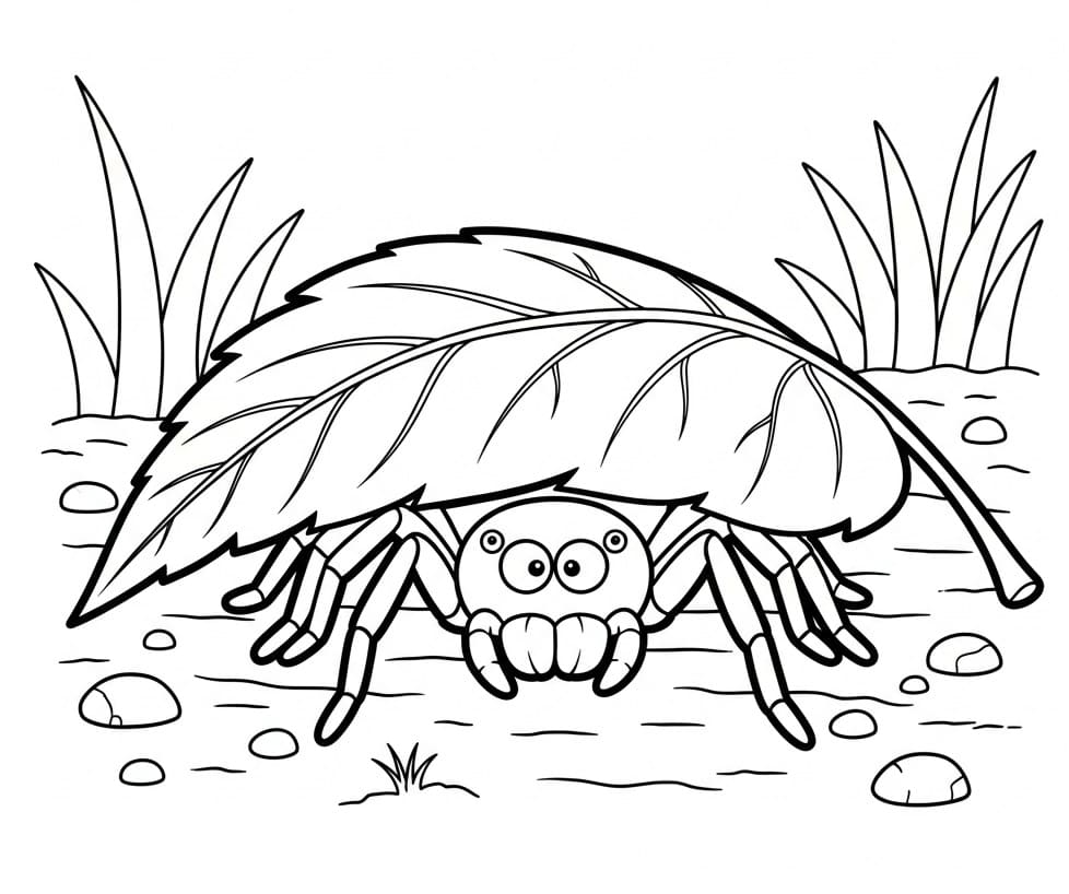 Ragno Gratuito da colorare