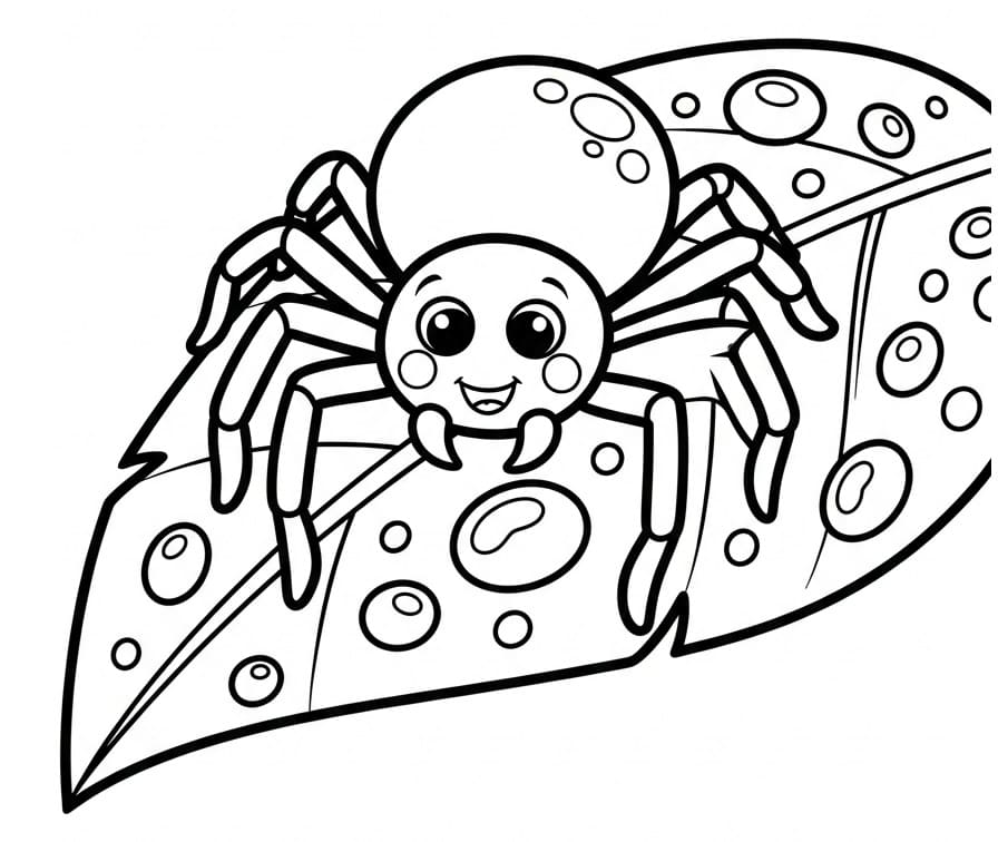 Ragno Grazioso da colorare