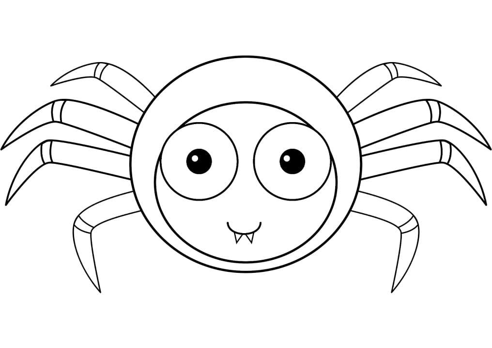 Ragno Immagine Stampabile da colorare