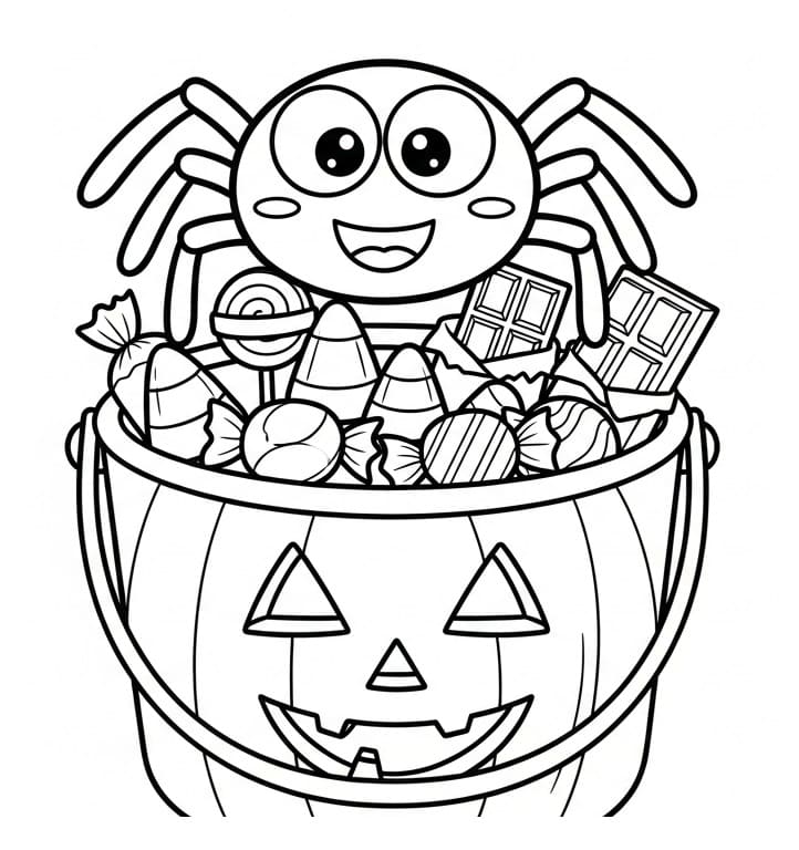 Ragno Omaggio da colorare