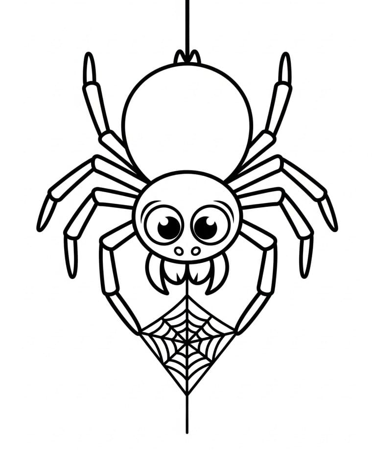 Ragno Regalo da colorare