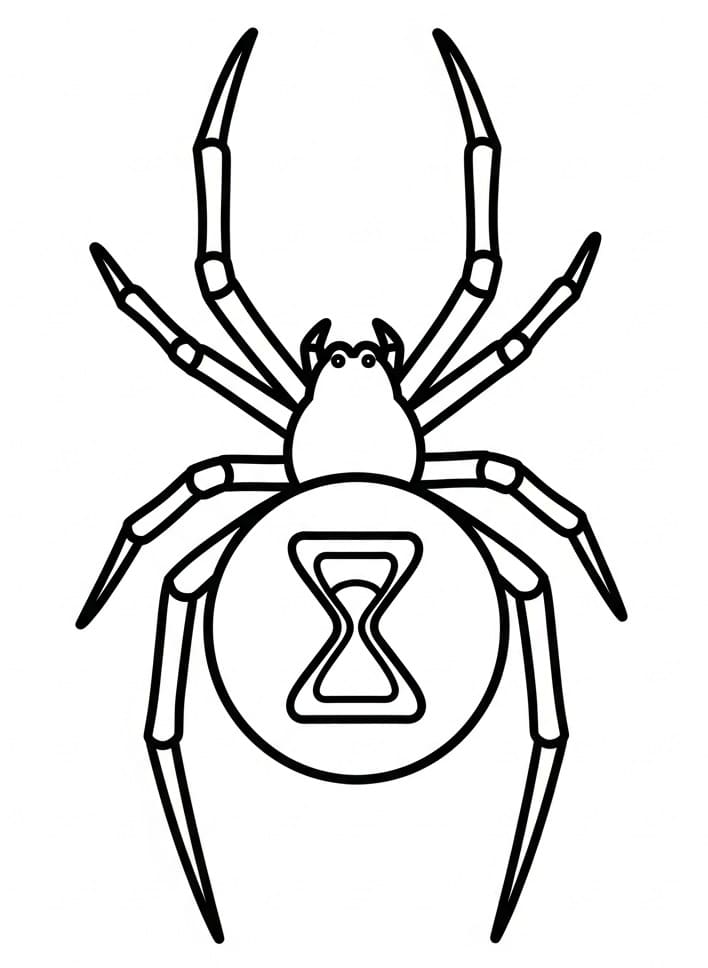 Ragno Stampabile da colorare