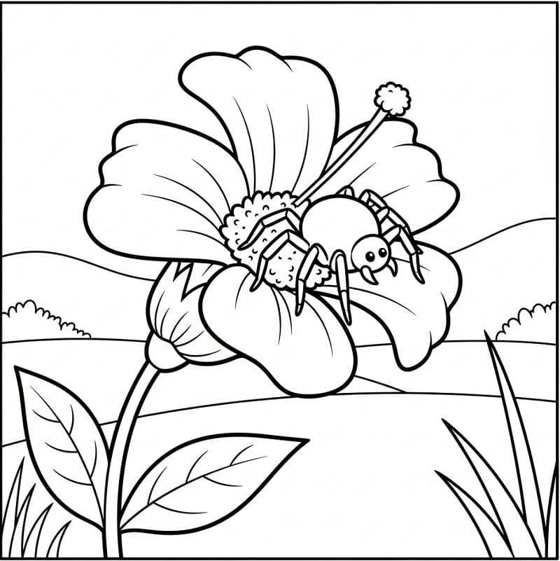 Ragno da Stampare da colorare