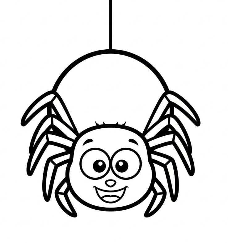 Ragno per Bimbi da colorare