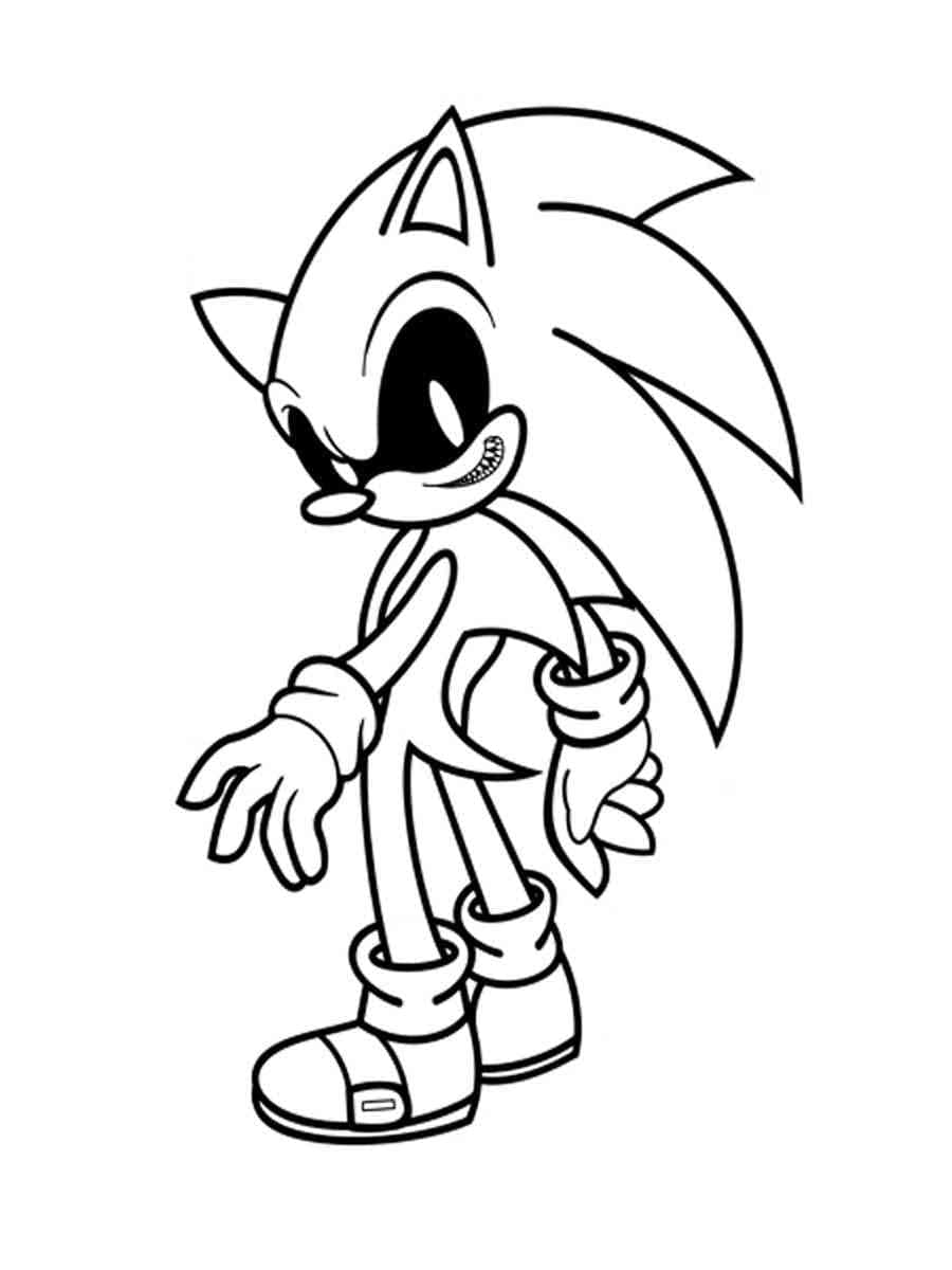 Sonic Exe Cartone da colorare