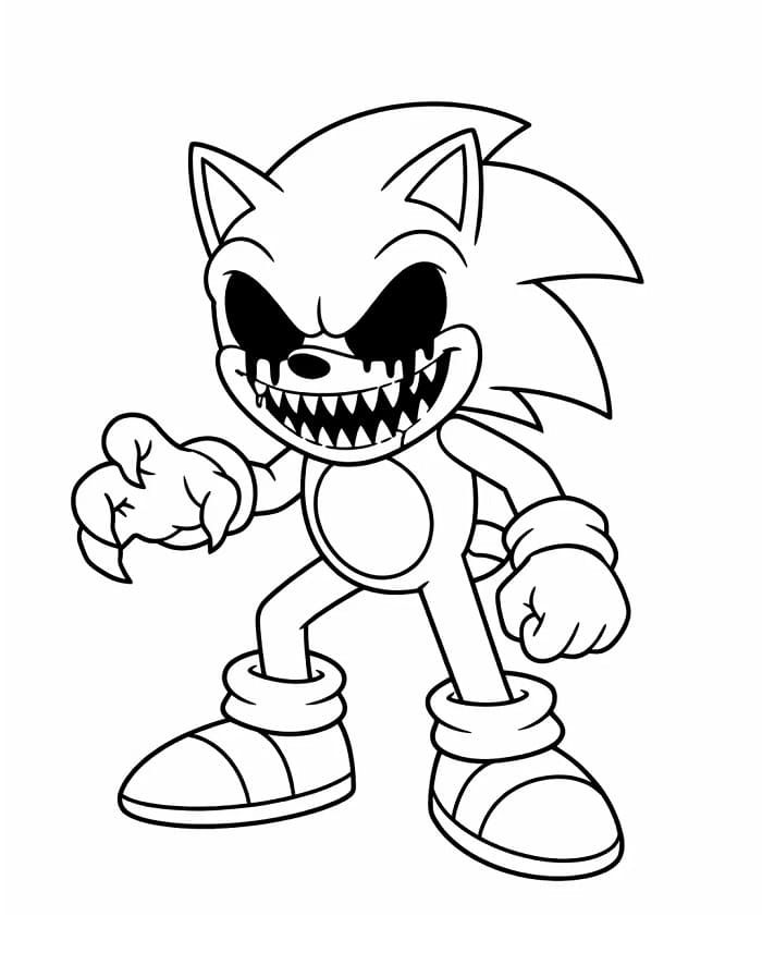 Sonic Exe da colorare