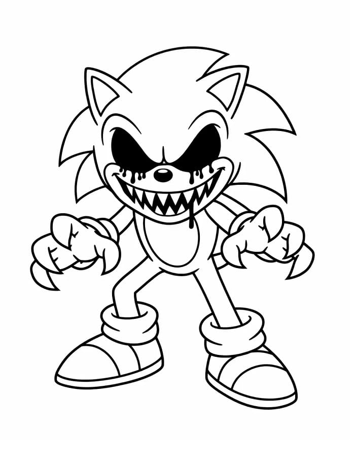 Sonic Exe Mostro da colorare