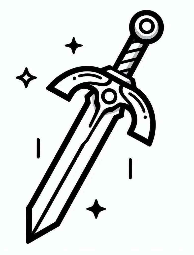 Spada (1) da colorare