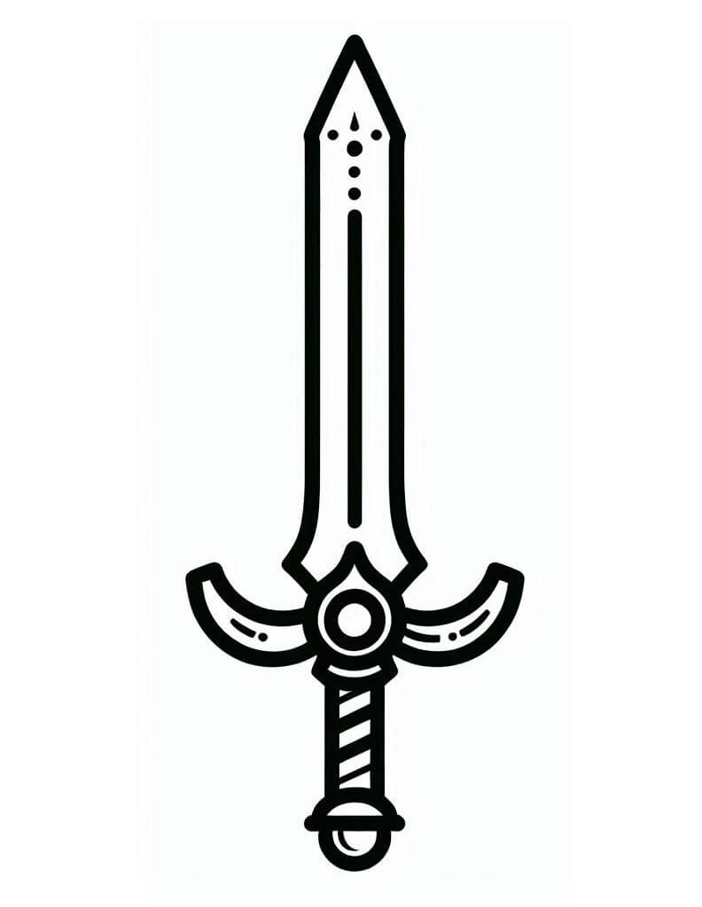 Spada (2) da colorare