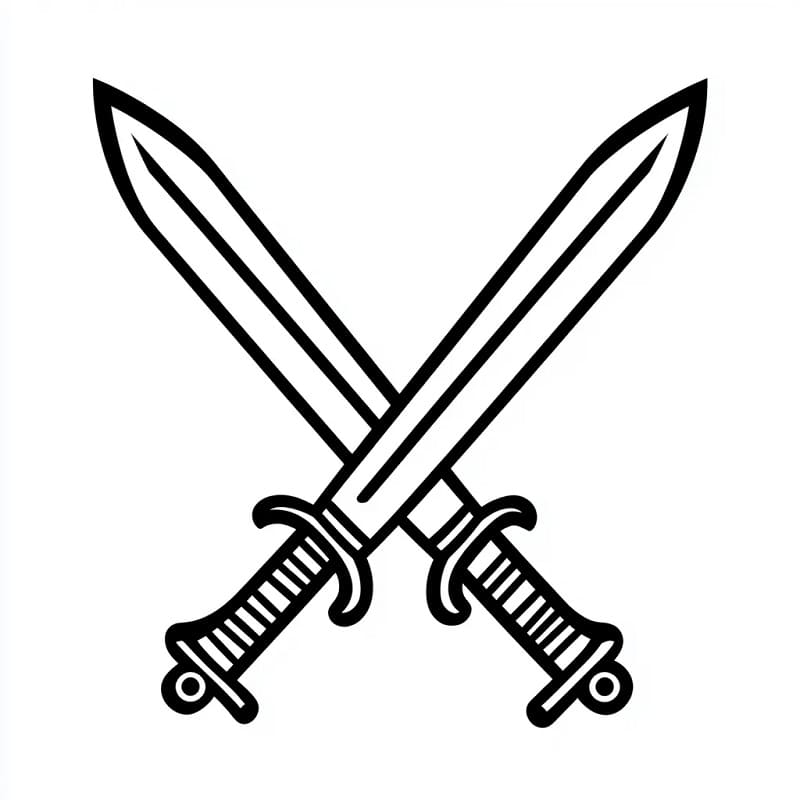 Spada Gratis per Bambini da colorare