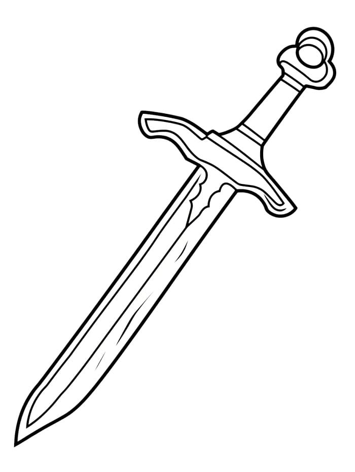 Spada Gratuita da colorare