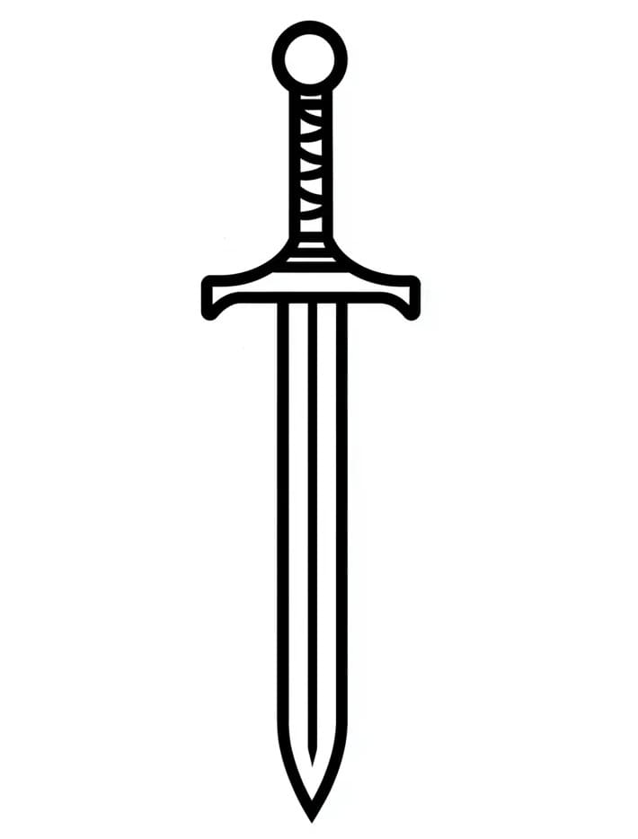 Spada per Bimbi da colorare