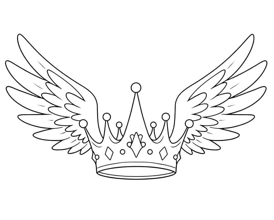 Stampa Corona da colorare