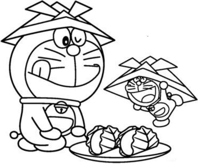Stampa Doraemon da colorare