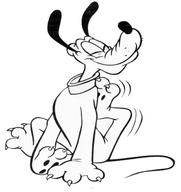 Stampabile Pluto Omaggio da colorare