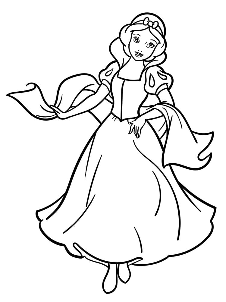 Stampabile Principessa Omaggio da colorare