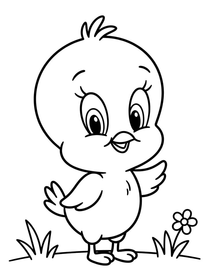 Titti Facile da colorare