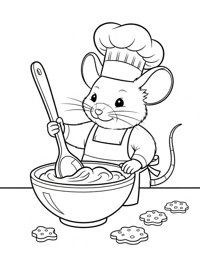 Topo Animale da colorare