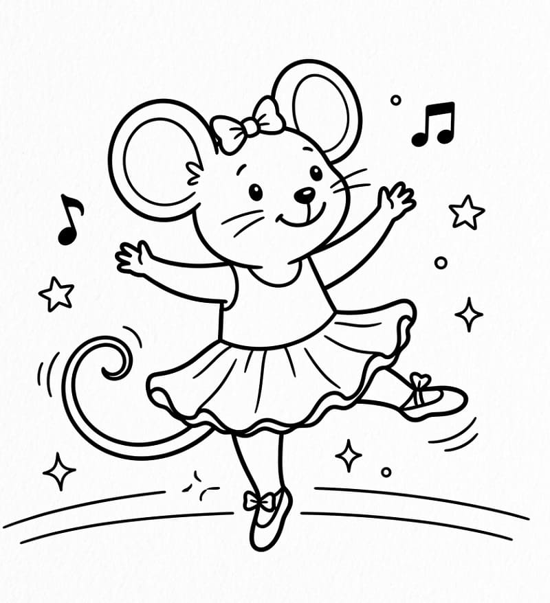 Topo Buffo da colorare