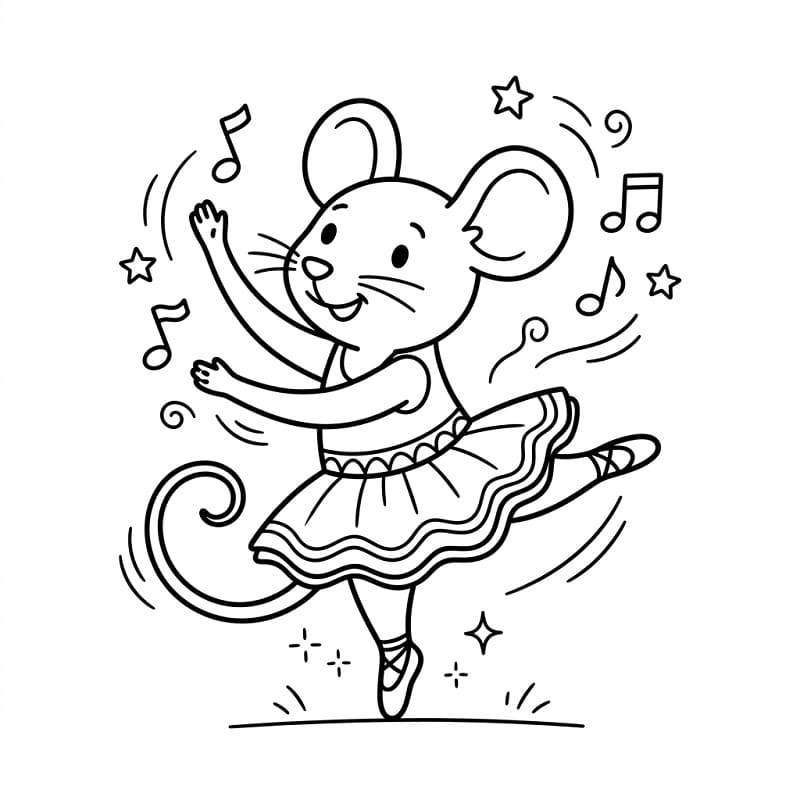 Topo Cartone da colorare