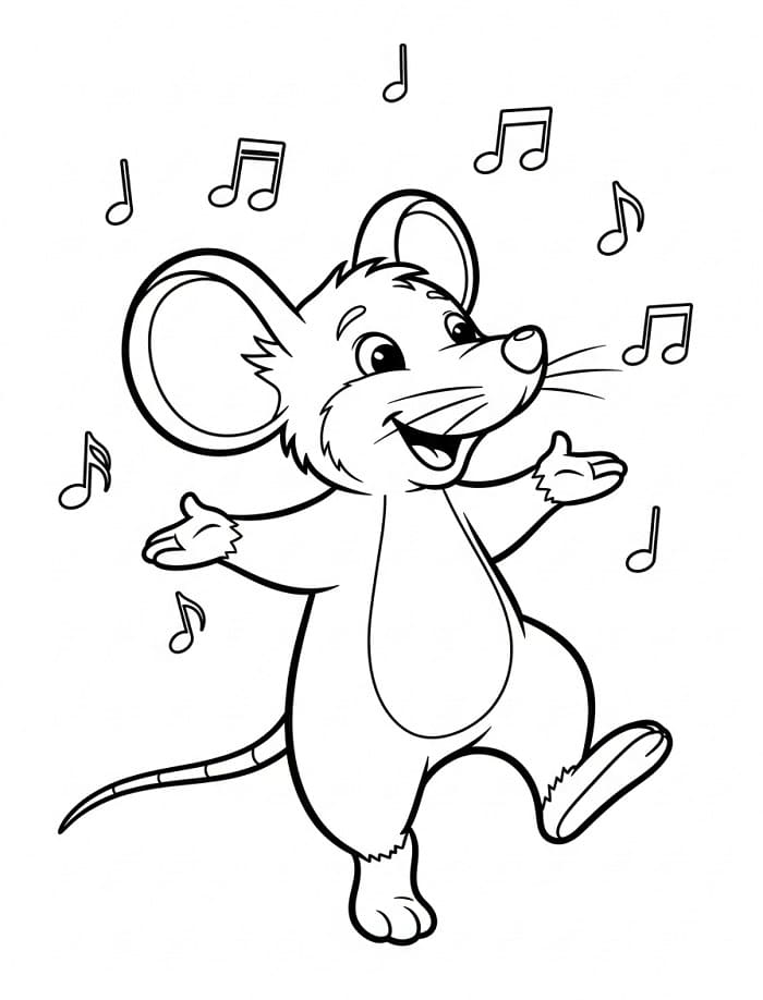 Topo da Stampare da colorare