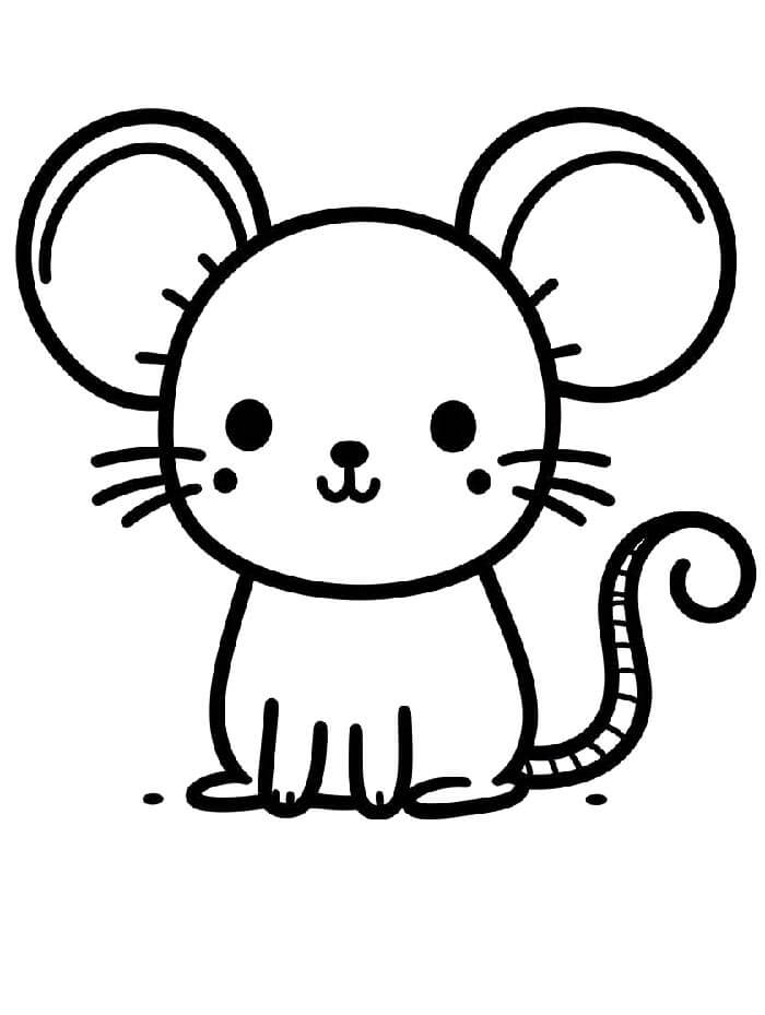 Topo per Bimbi di 3 Anni da colorare