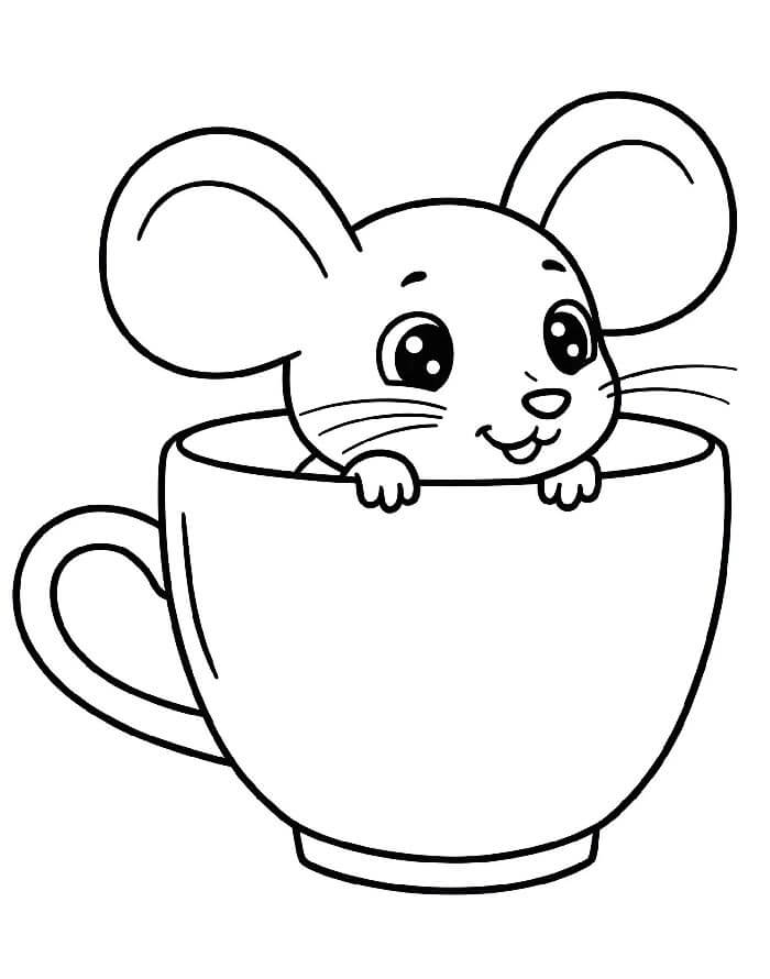 Topo per Bimbi di 5 Anni da colorare