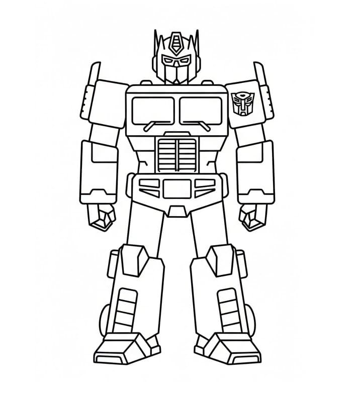 Transformers Optimus Prime da colorare