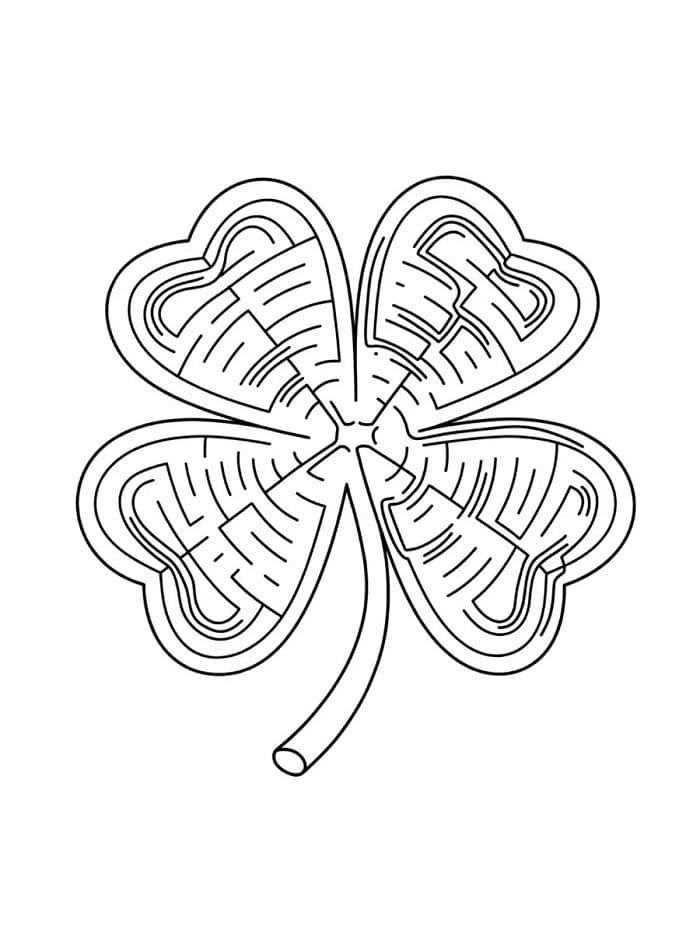 Trifoglio Carino da colorare