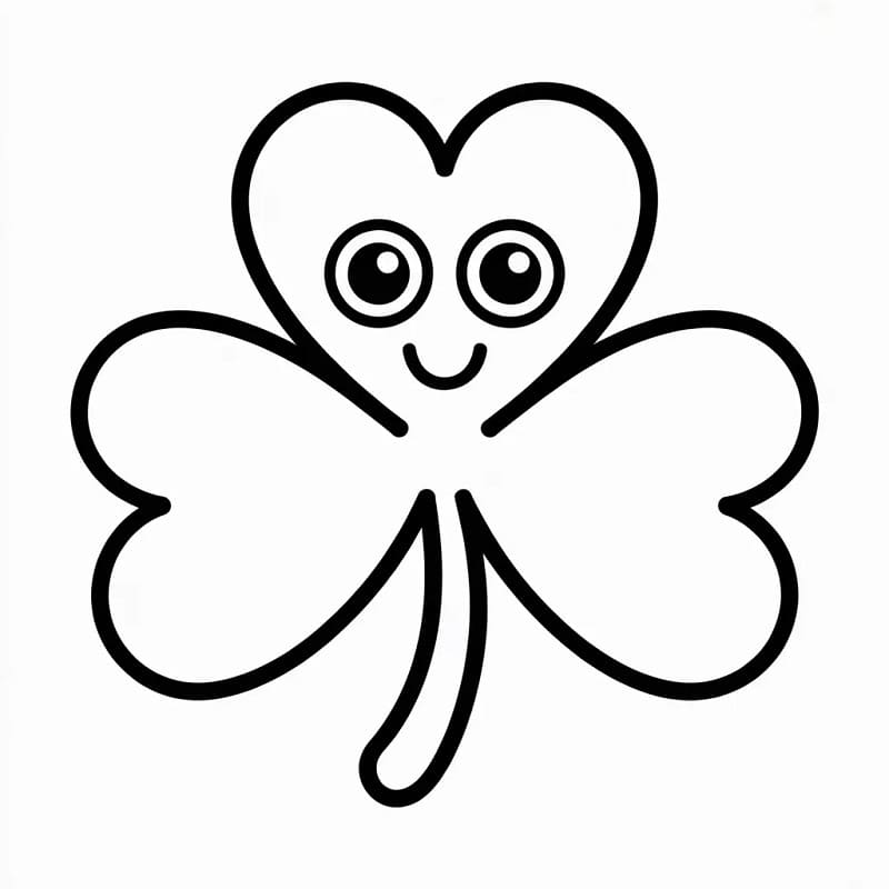 Trifoglio Festivo da colorare