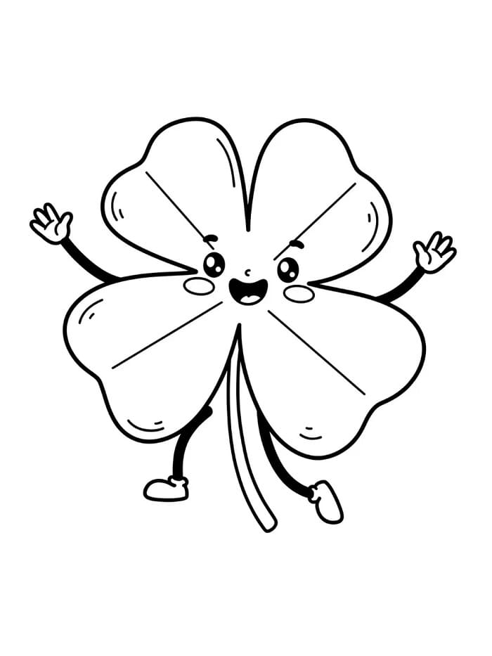 Trifoglio Omaggio da colorare