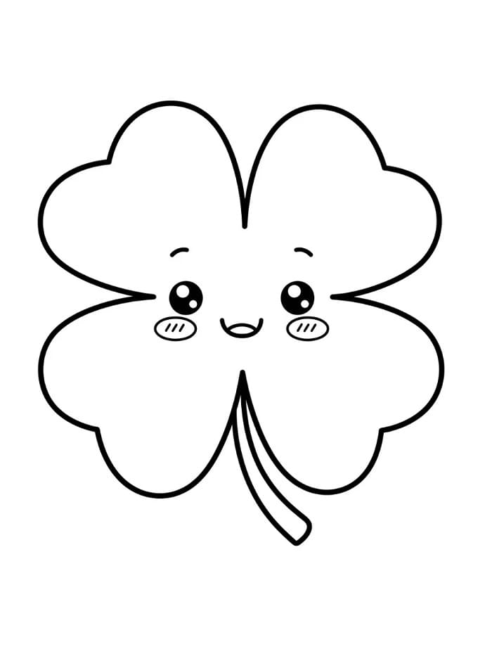 Trifoglio Regalo da colorare