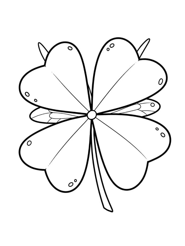 Trifoglio Semplice da colorare