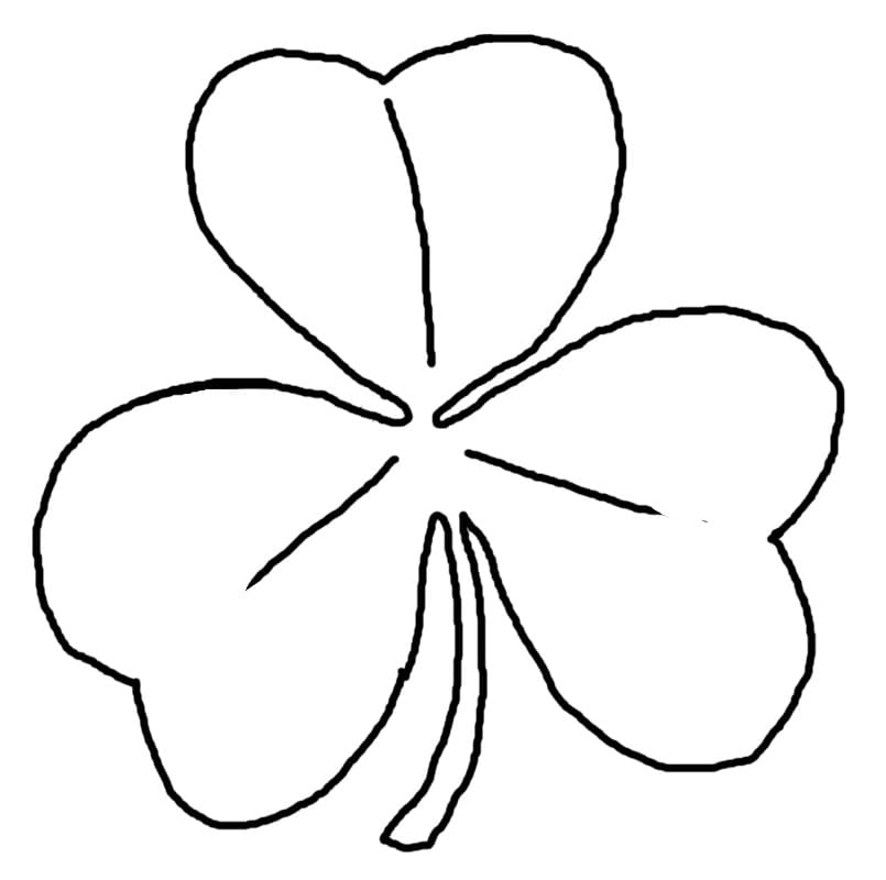 Trifoglio per Bimbi di 1 Anno da colorare