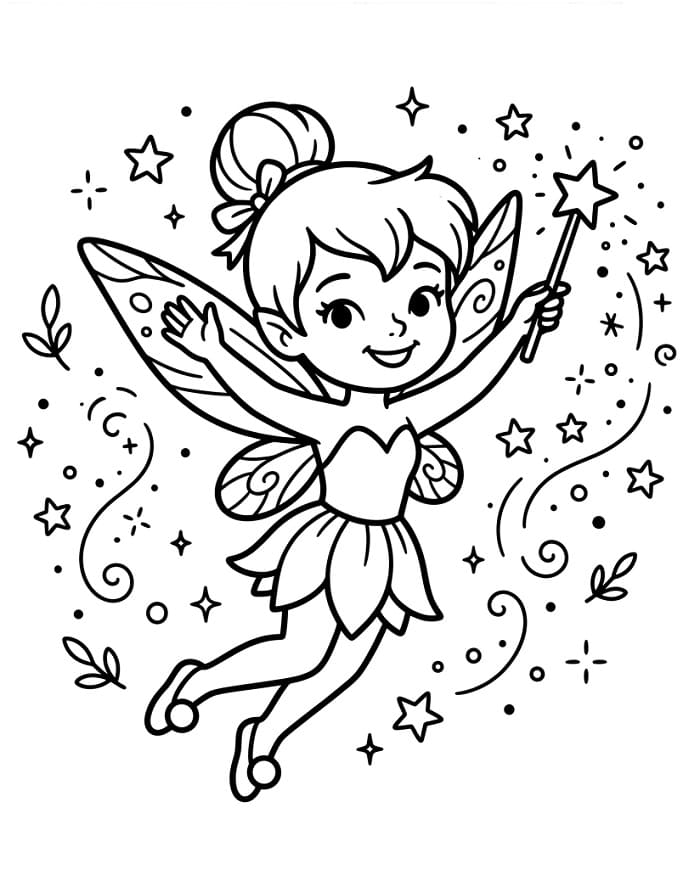 Trilli Fata Disney da colorare