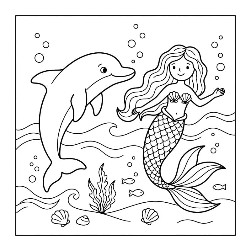 Un Delfino Dolcissimo da colorare