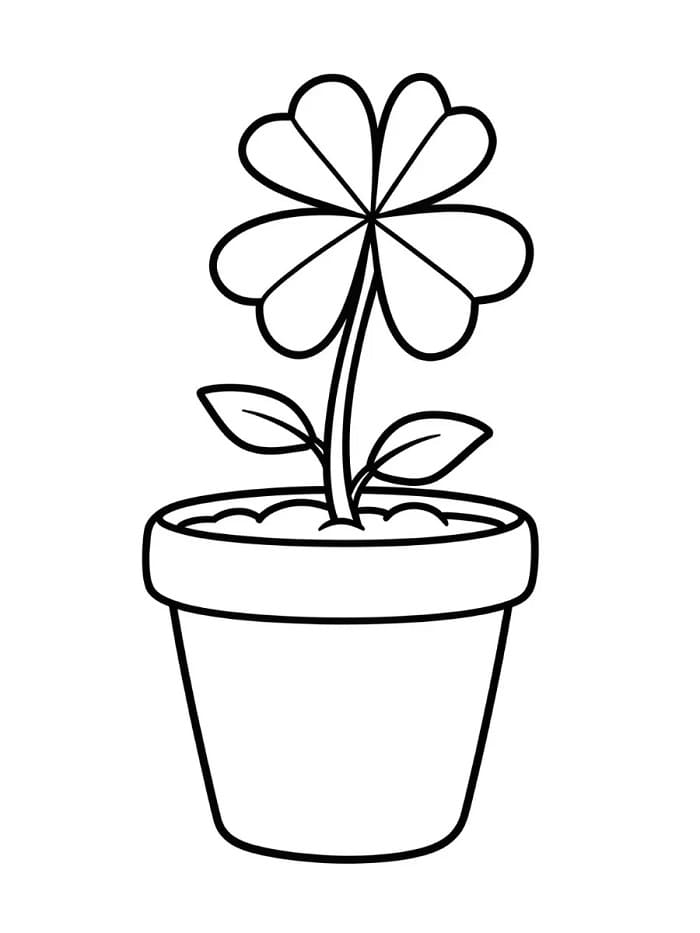 Un Trifoglio da colorare