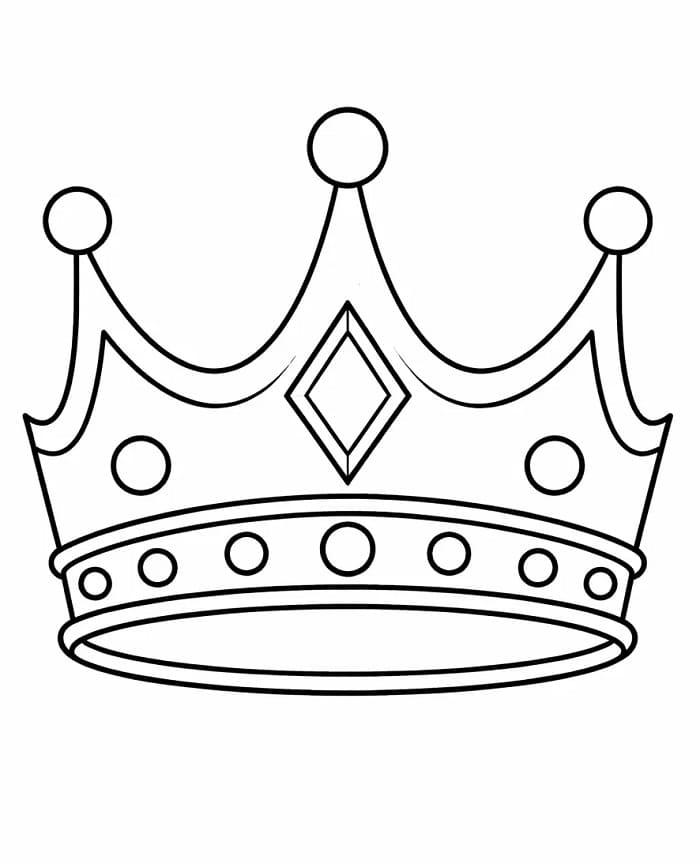 Una Corona Dolcissima da colorare