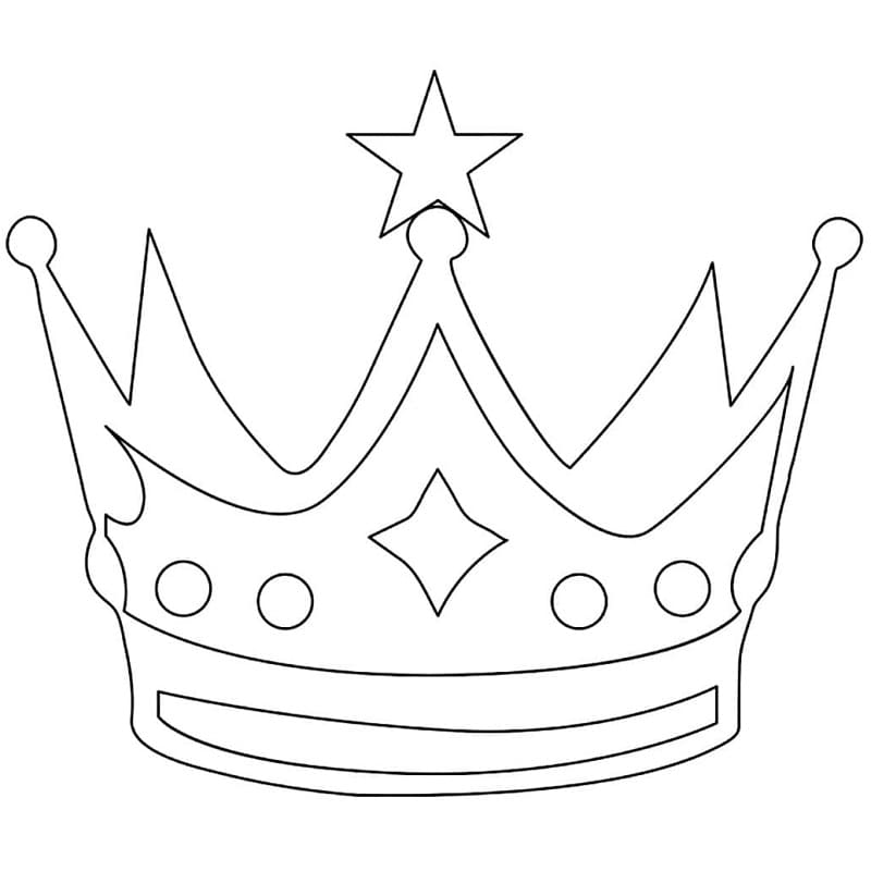 Una Corona Splendida da colorare