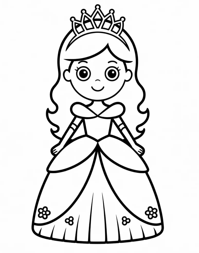 Una Principessa da colorare