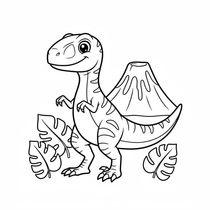 Velociraptor da colorare