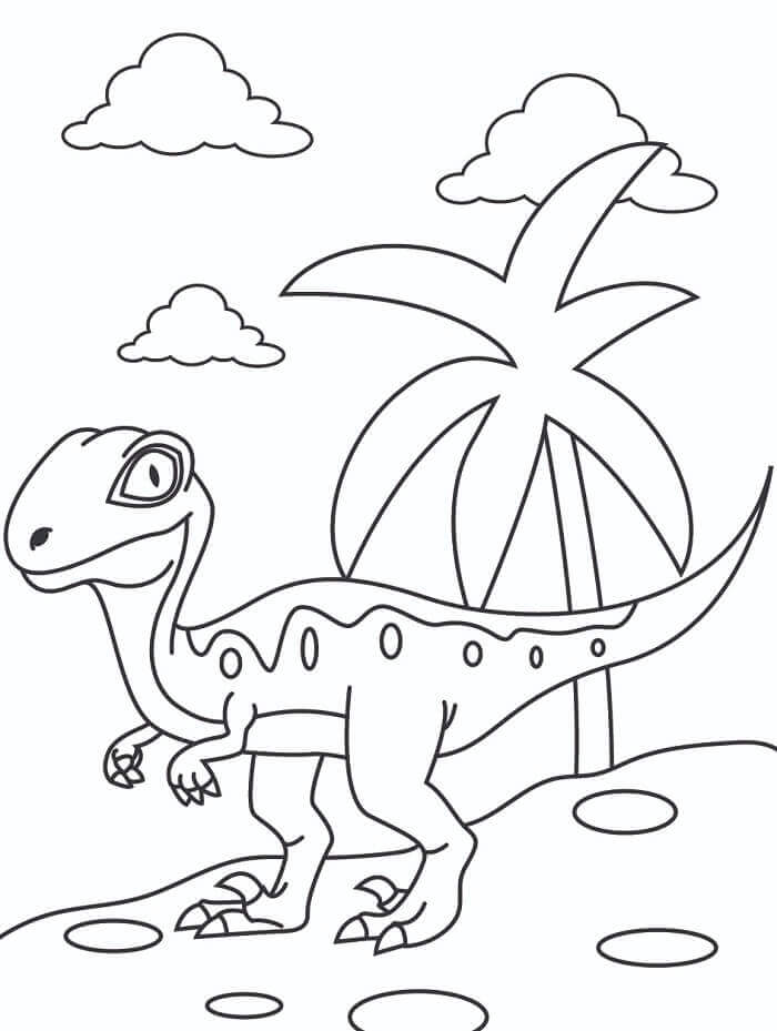 Velociraptor Regalo da colorare