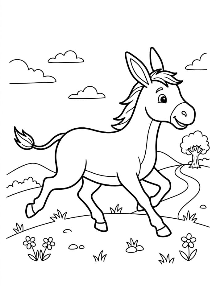 Asino Tenerissimo da colorare