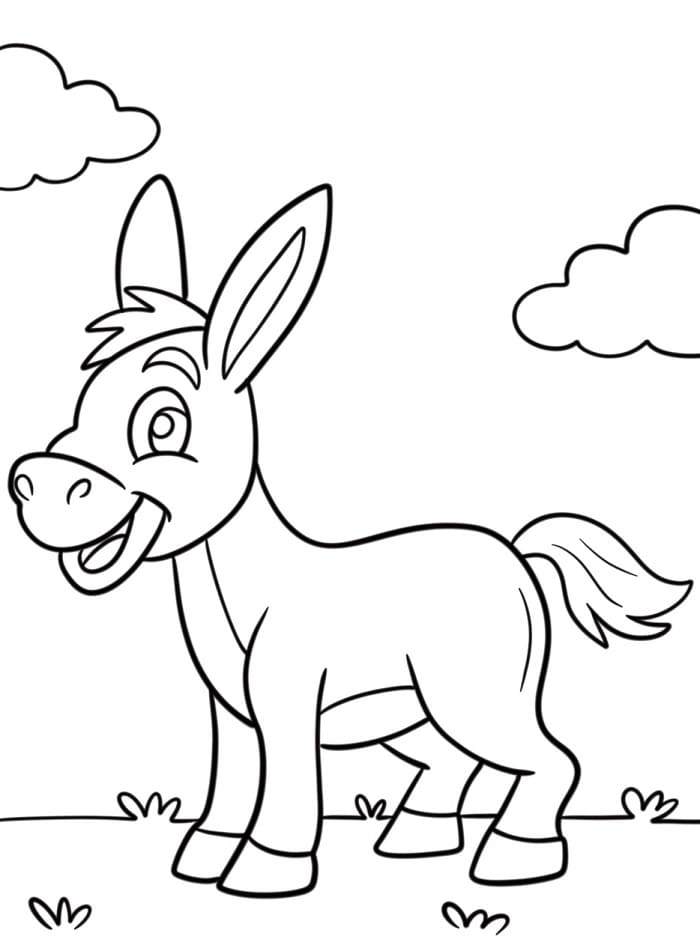 Asino da Stampare da colorare