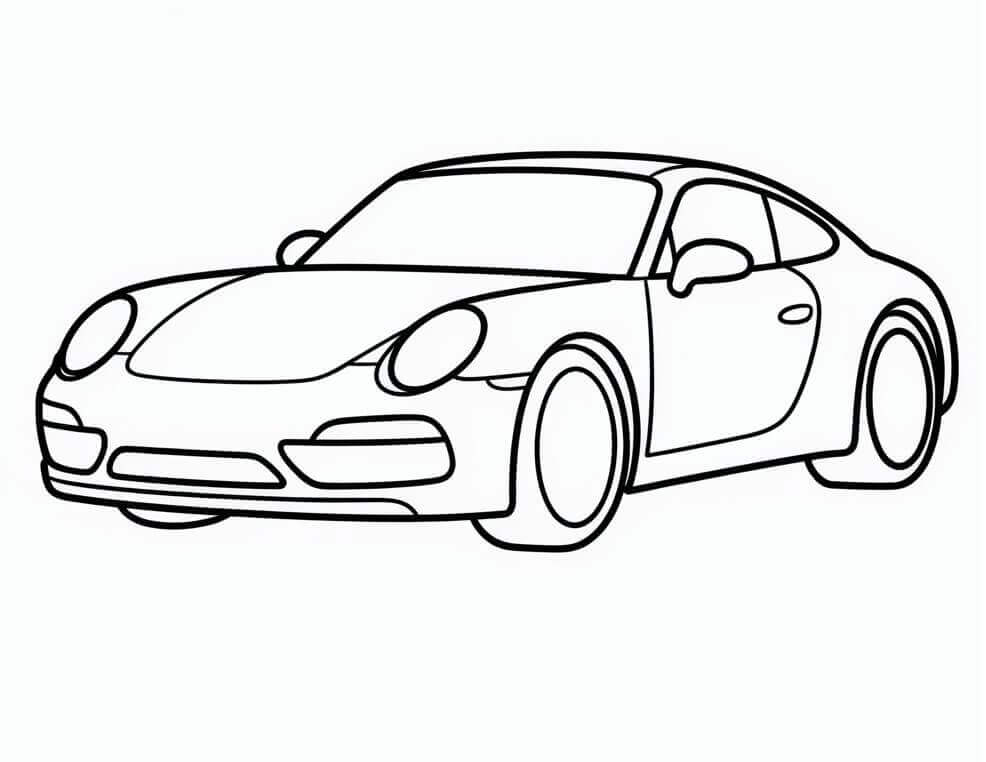 Auto Porsche da colorare