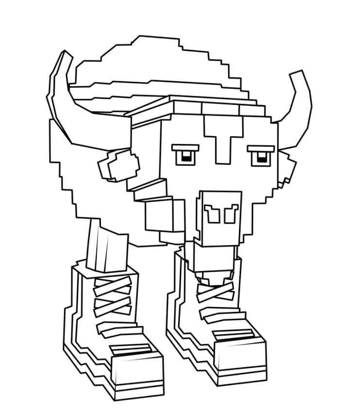 Bisonte Giuppitere Steal a Brainrot da colorare