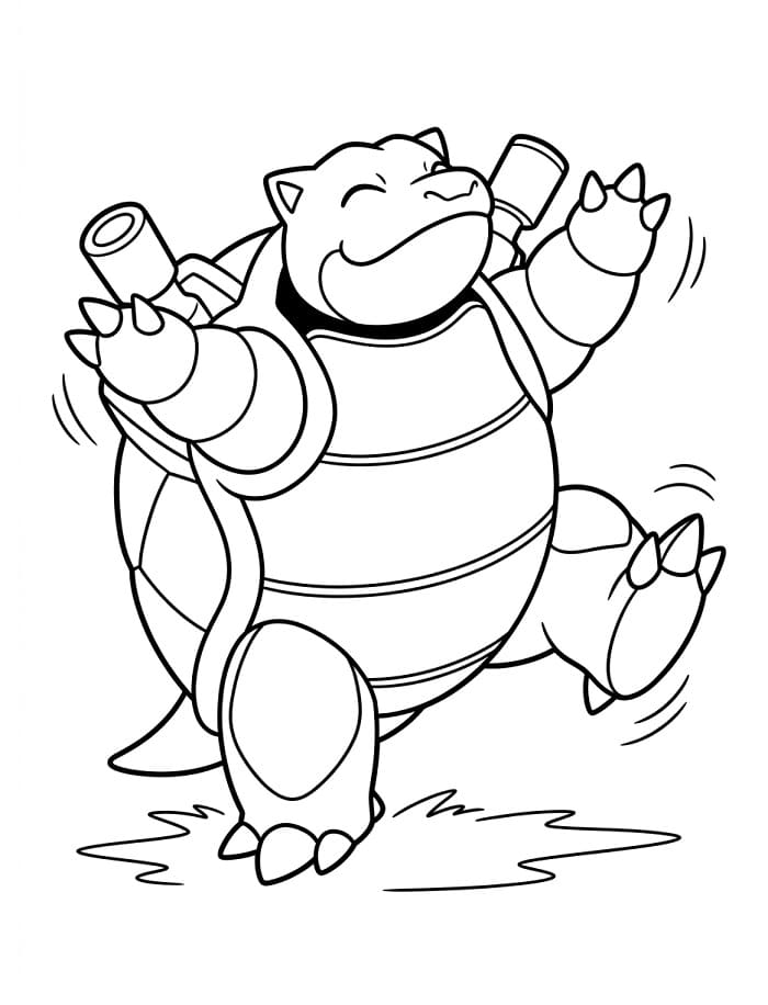 Blastoise Cartone da colorare